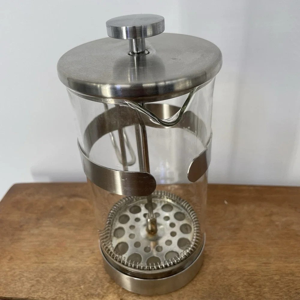 La Cafetiere French Press Coffee Maker 8 Cup Chrome‎  Plunger Style - EUC